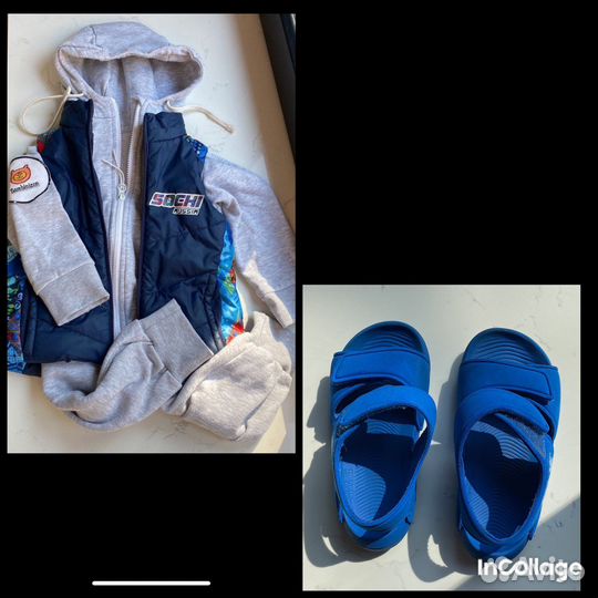 Комбинезон bambinizon 86, сандалии adidas 28