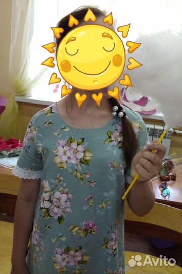 Платье летнее для девочки на рост 140-146