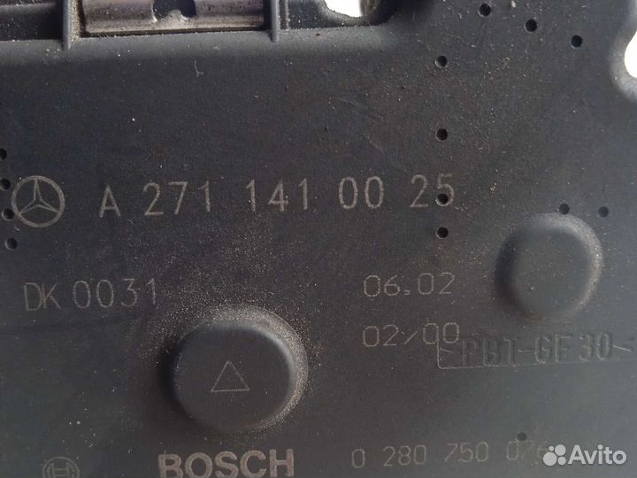 Дроссельная заслонка на 271 мотор С 203