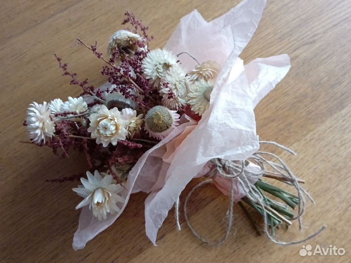 Мини букет из сухоцветов
