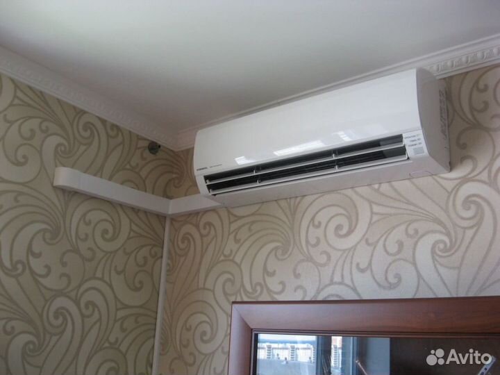 Чистка, монтаж, трасса под кондиционер ремонт