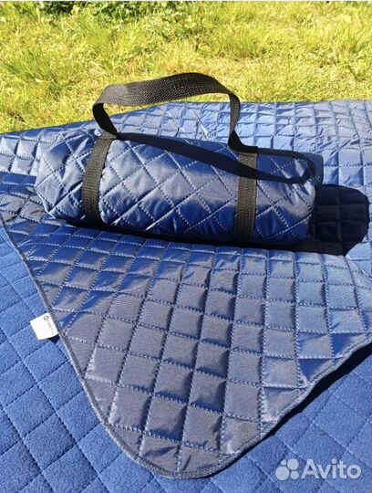 Плед для пикника непромокаемый с флисом