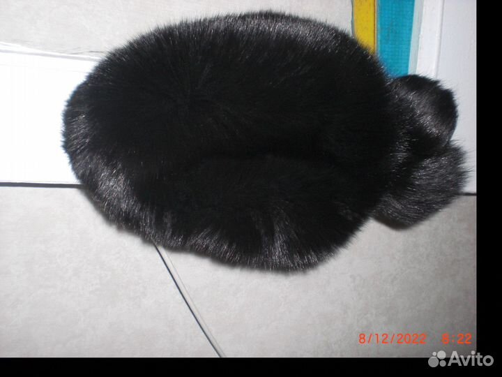 Шапка ушанка из меха песца