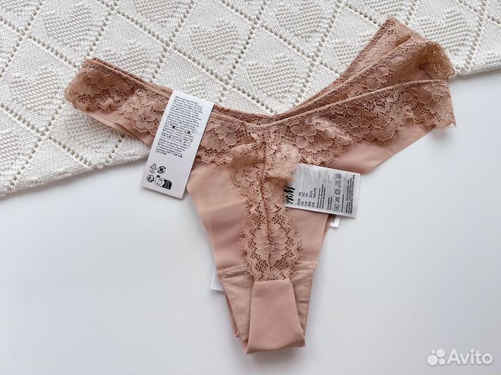 Трусы стринги из микрофибры h&m XS, M