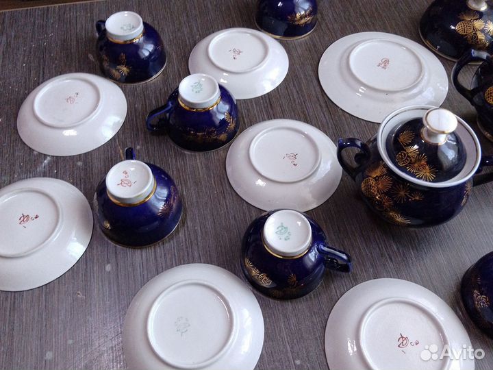 Сервиз чайный кобальт