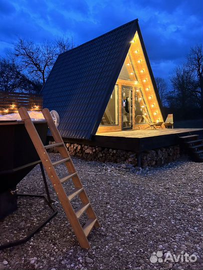 Банный чан на дровах