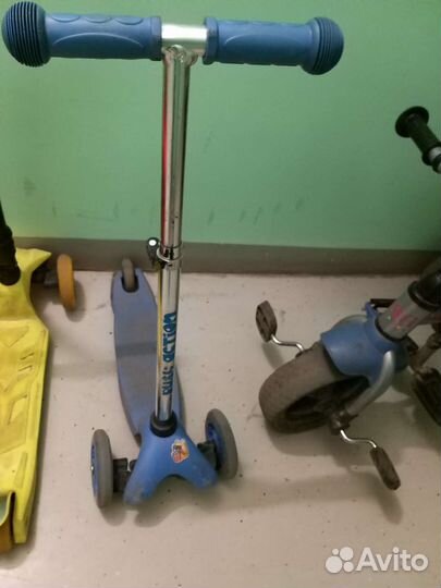 Самокат детский трехколесный бу