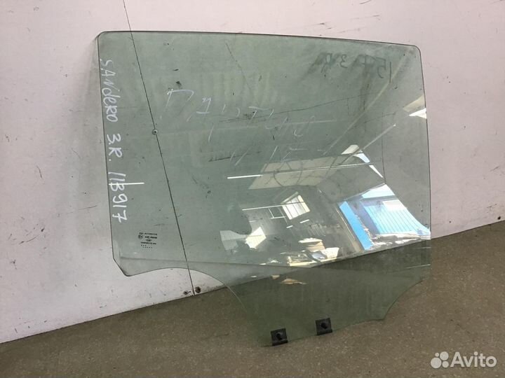 Стекло двери задней правой Renault Sandero 2009-20