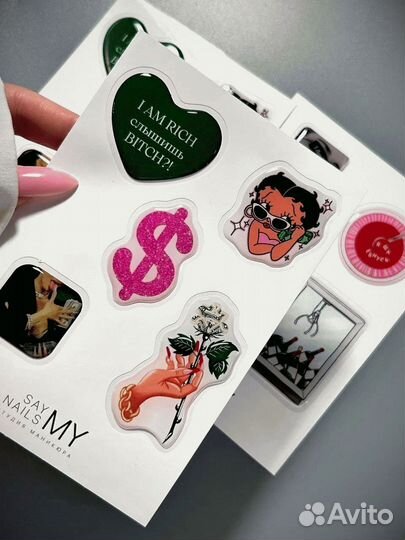 Наклейки фигурные на телефон/ 3D стикеры оптом