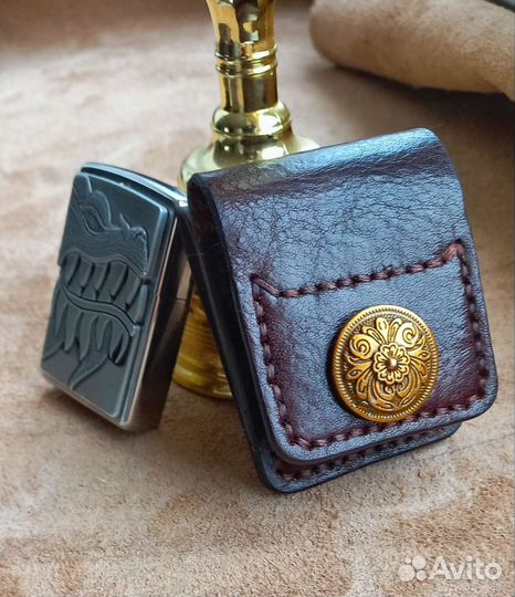 Чехол кожаный для зажигалки zippo