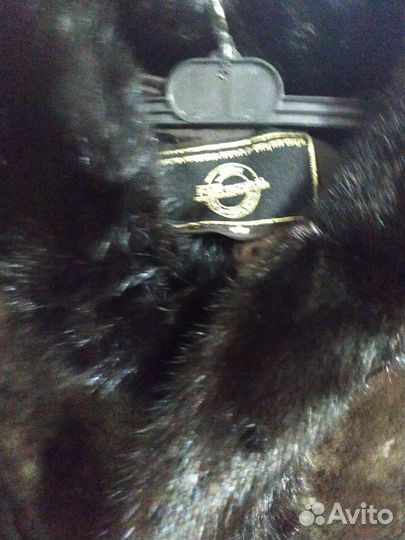 Шуба мутоновая с норкой