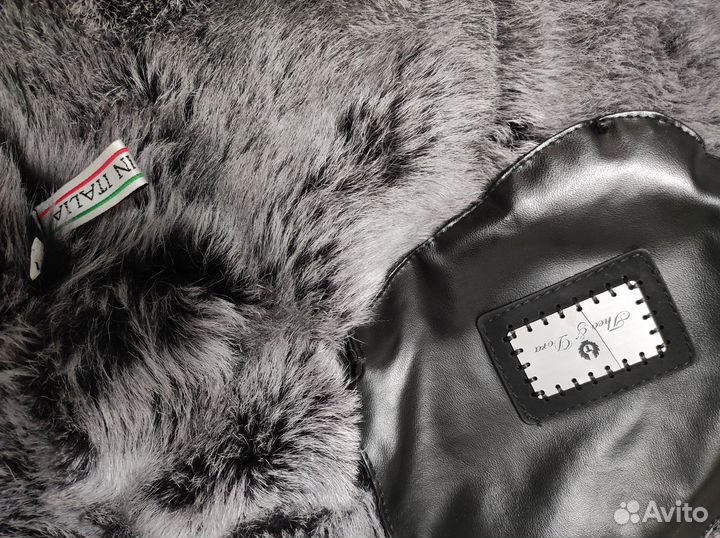 Дубленка натуральная женская 48 50 с капюшоном