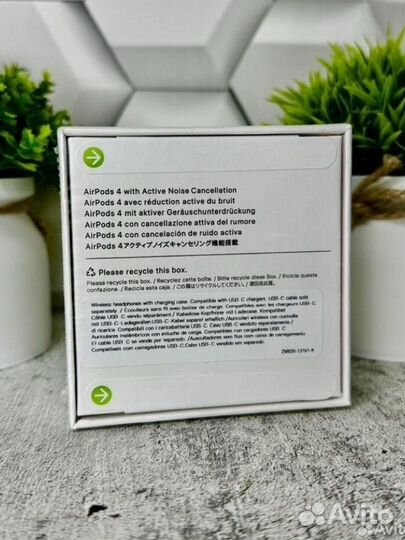 AirPods 4 шумодав + чехол