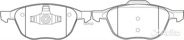 Колодки тормозные передние bpyk3323ZA 1321517