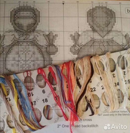 Вышивка крестом остатки от набора