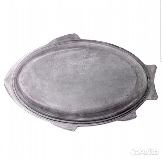 Утятница чугунная с крышкой-сковородой для рыбы и