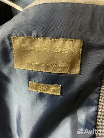 Пиджак мужской zara (светло-серый)