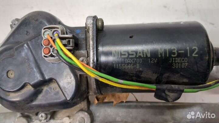 Механизм стеклоочистителя передний Nissan Micra K12E, 2003