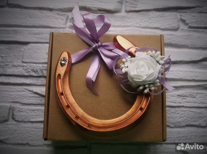 Подкова Медная в подарок в дом на счастье