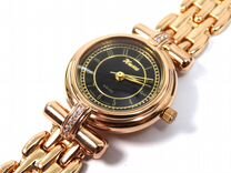 Золотые часы на золотом браслете Ника кварц