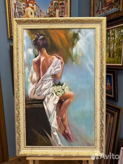 Картина маслом ню 