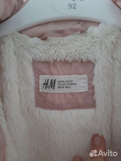 Куртка hm для девочки 98