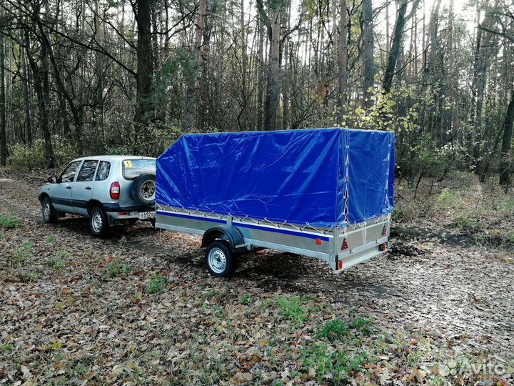 Прицеп к л/а Снегоход-Престиж 3,5*1,57 с тентом