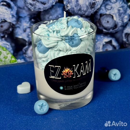 Десертная свеча ручной работы