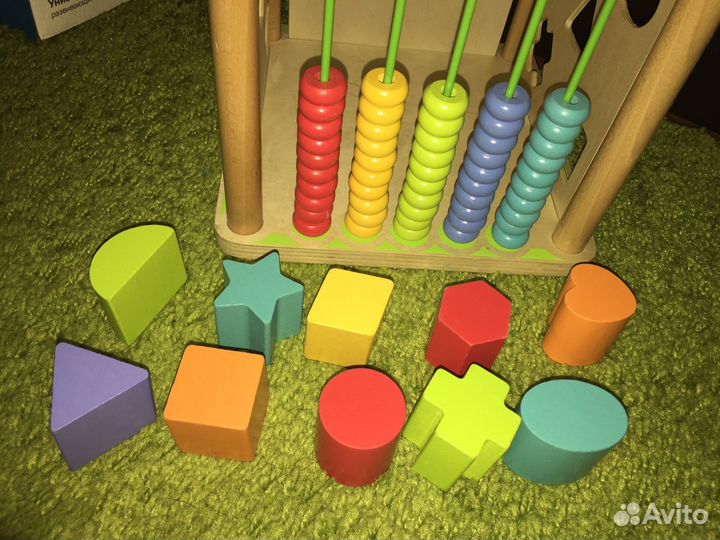 Кубик. Сортер. Игрушка из дерева