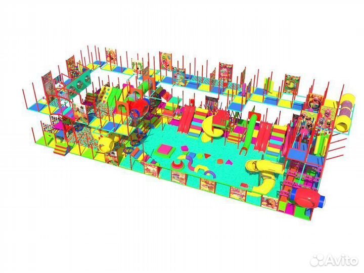 Игровой сухой аквапарк