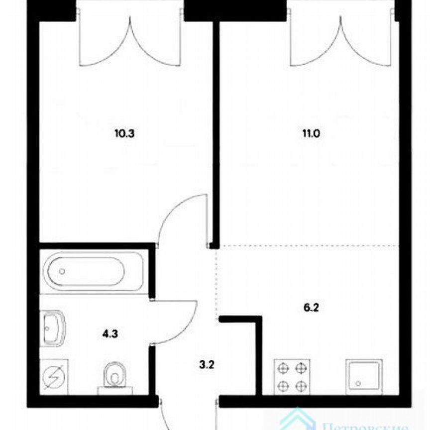 1-к. квартира, 35 м², 4/7 эт.