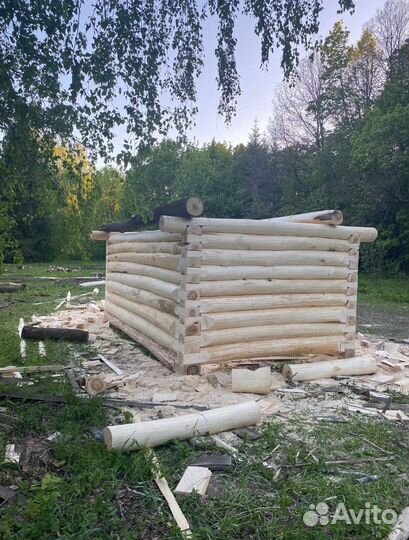 Сруб бани 3 на 5 с комплектующими