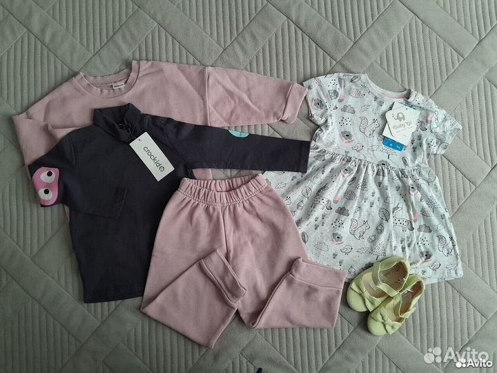 Пакет вещей для девочки 92 новые