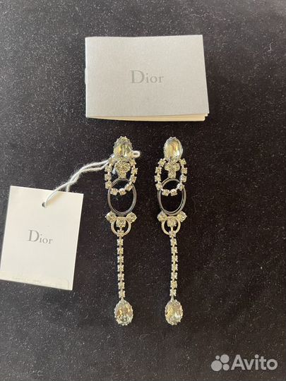 Серьги с кристалами swarovski