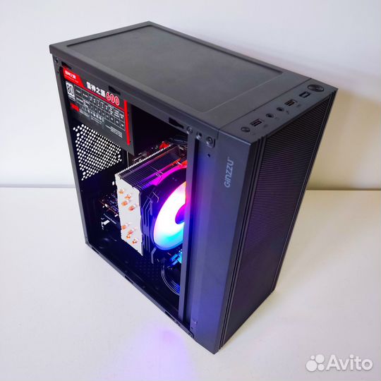 Игровой пк Ryzen 5600 RX 6600XT 512 M2 16 RAM