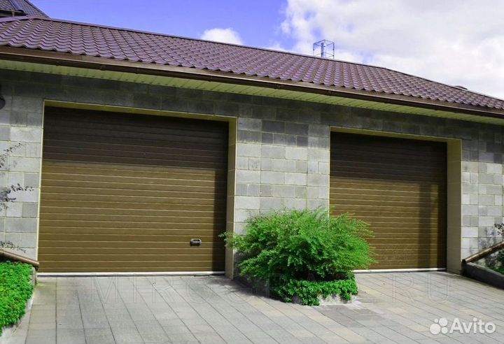 Гаражные ворота дамаст в наличии