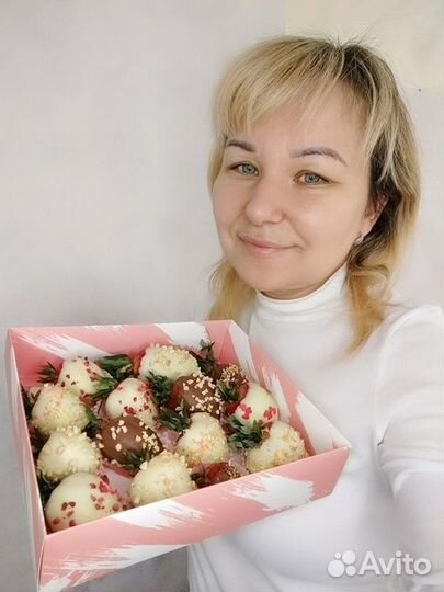 Клубника в белом шоколаде