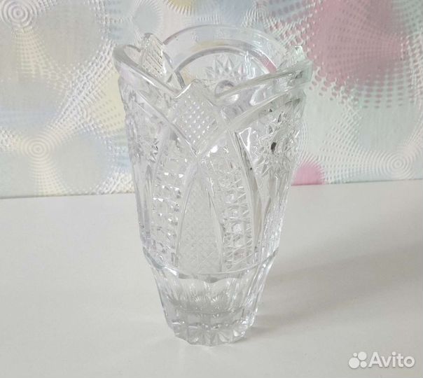 Хрустальная ваза для цветов СССР
