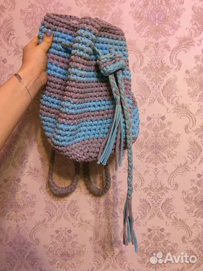 Вязаный рюкзак