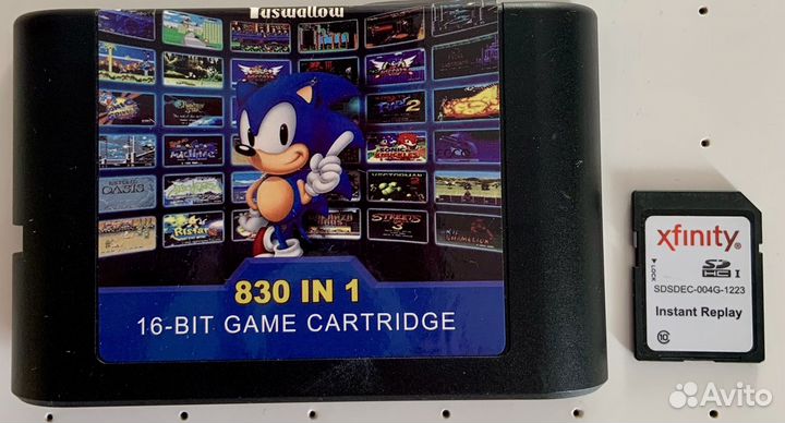 Флэш картридж sega 830 игр