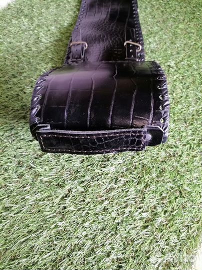 Чехол для шампуров кожаный черный