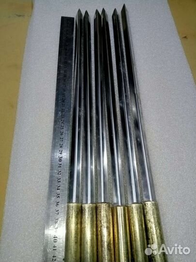 Шампура с латунной рукоятью