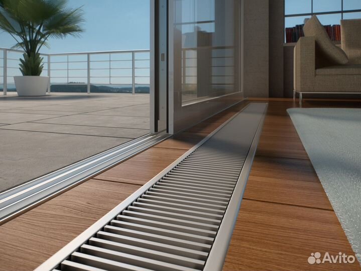 Внутрипольный конвектор электрический