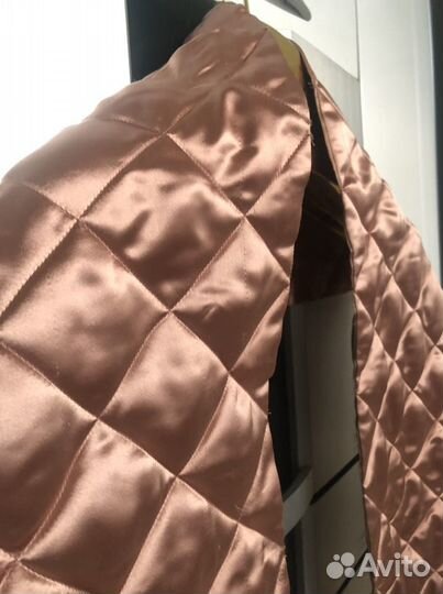 Стеганый шарф H&M цвет пыльная роза