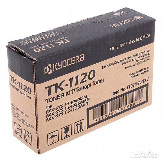 Тонер-картридж TK-1120 Kyocera FS-1025/1125/1060DN