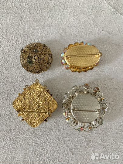 Брошь винтаж чехословакия