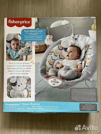 Кресло-шезлонг Fisher-Price Плюшевый Щенок