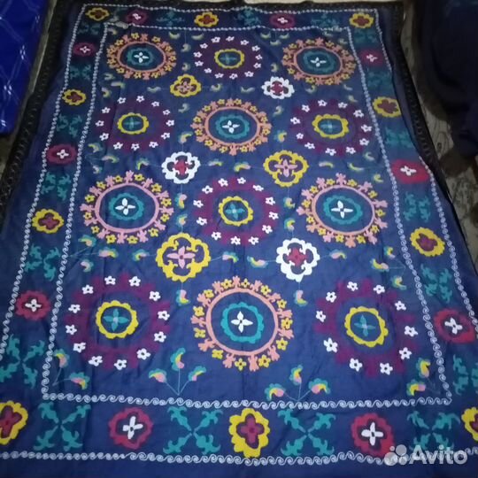 Узбекское винтажное Сюзане. Панно, покрывало