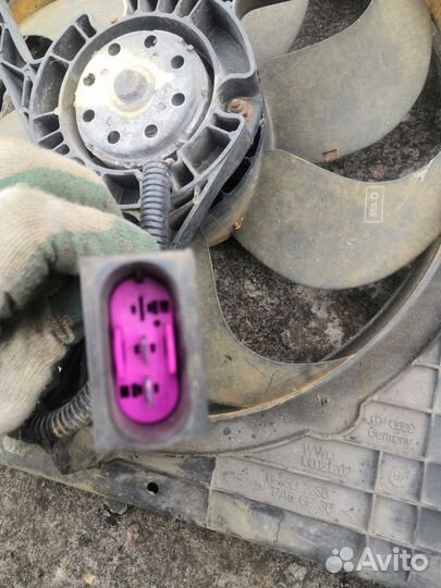 Вентилятор радиатора skoda octavia