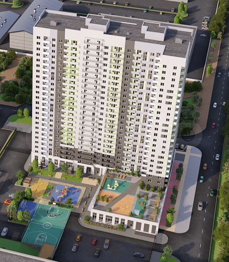 2-к. квартира, 46,1 м², 5/24 эт.